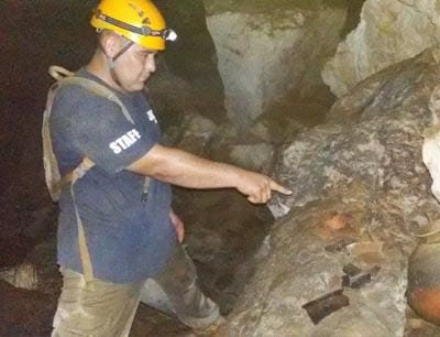 cave spelunking